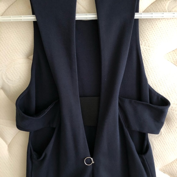 T by Alexander Wang Ponte Bandeau Sleeveless Dress - Picture 6 of 7